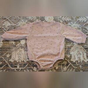 Toddler lightweight Pink floral sweater